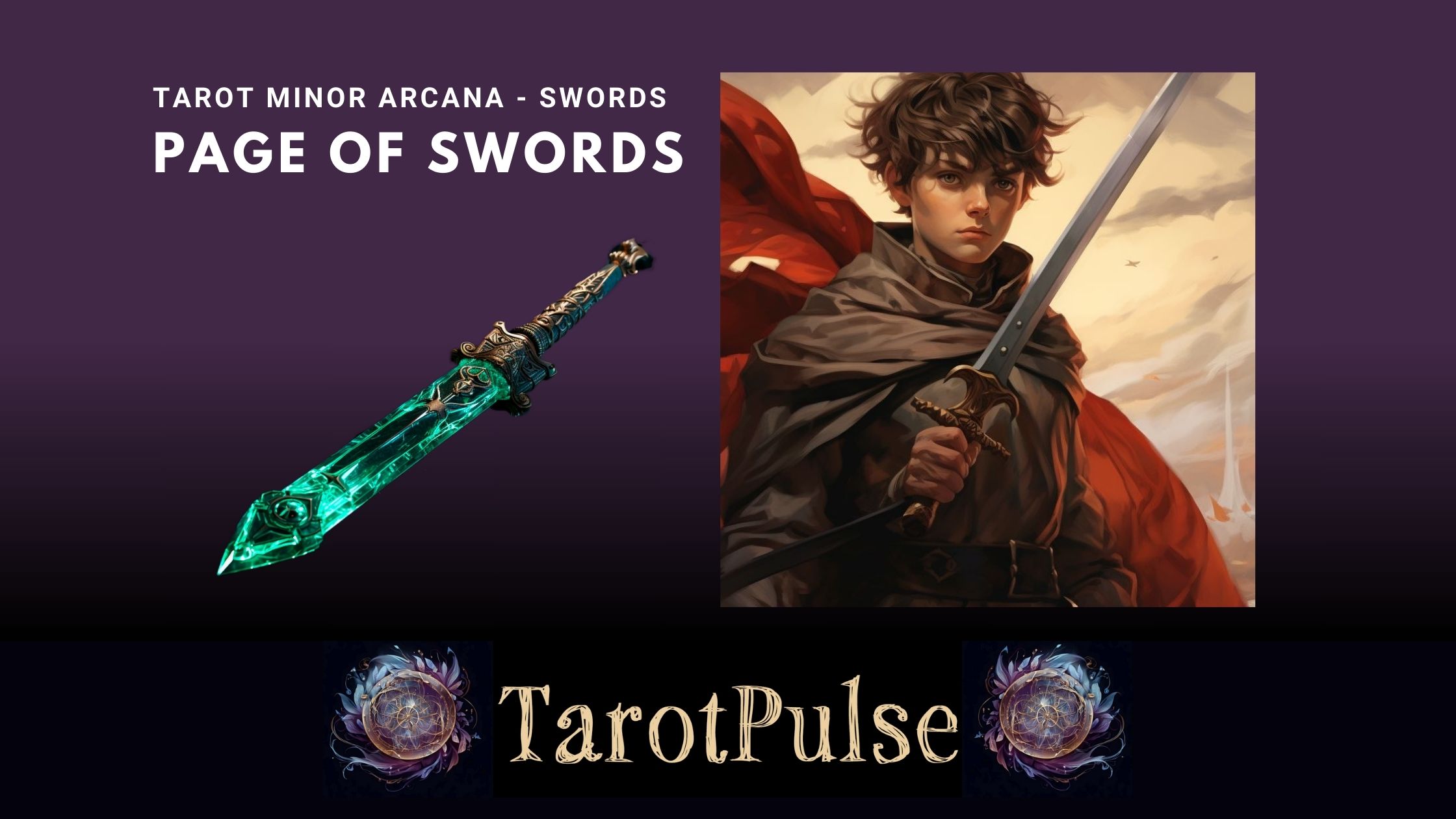 Tarot Minor Arcana - Swords - Page of Swords